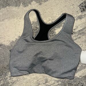 Gray Sports Bra